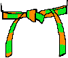 Ceinture Orange-Verte